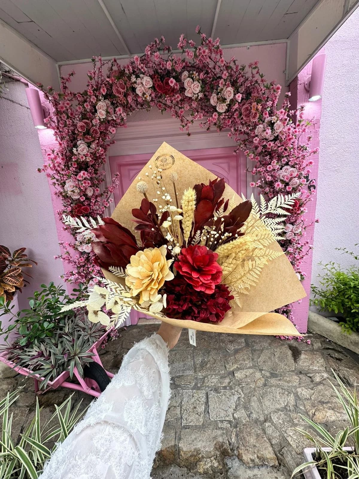 Arranjo de Flores Secas