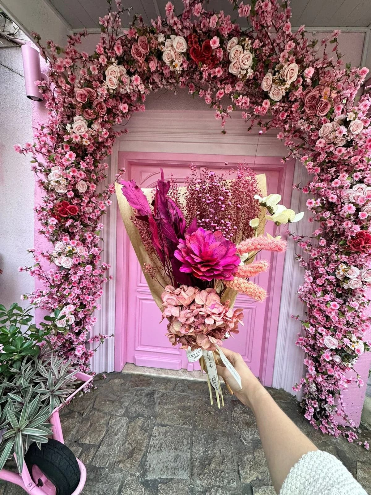 Arranjo de Flores Secas